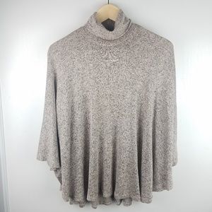 Forever 21 Turtle Neck Sweatshirt Poncho | M